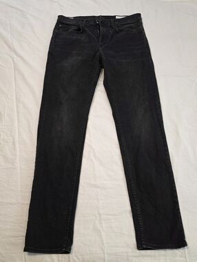rag & bone Black Slim Fit Jeans Mens 34/32